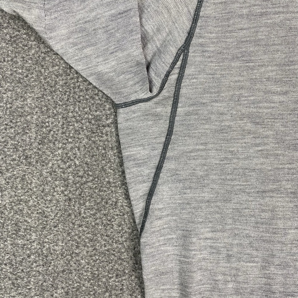 Smartwool Mens Merino Wool 1/2 Zip Pullover L Base layer Gray Hiking Outdoor Ski - Picture 15 of 16